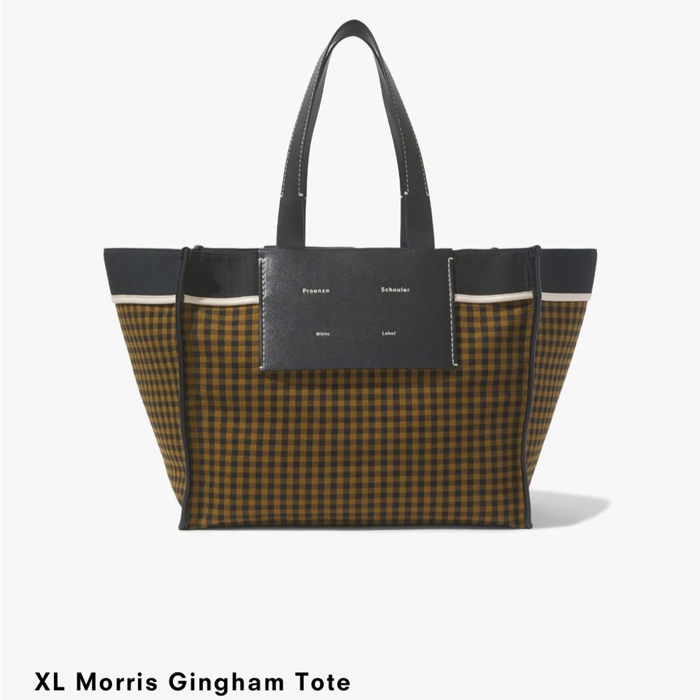 Proenza Schouler XL Morris Gingahm Tote